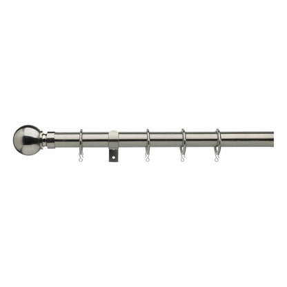 Universal Metal Curtain Pole Ball Stainless Steel 28mm