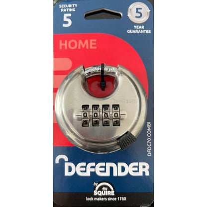 Defender Combi Recordable Disc Padlock