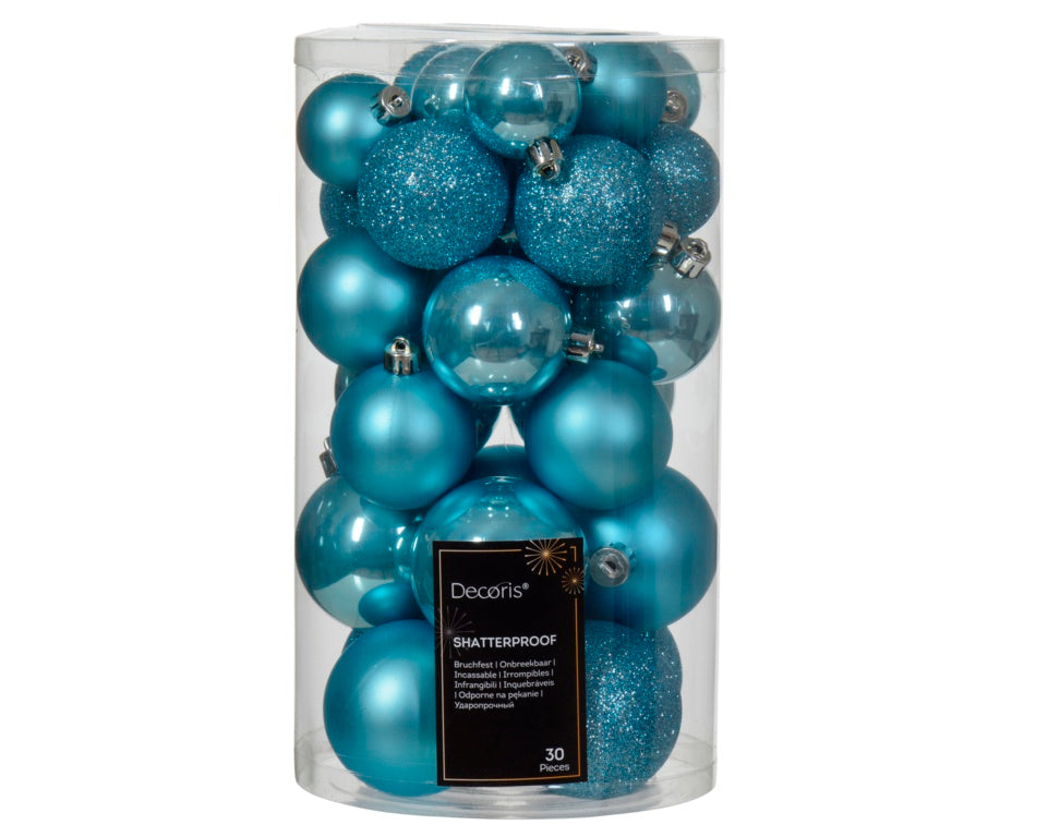 Kaemingk Shatterproof Bauble Sugar Blue