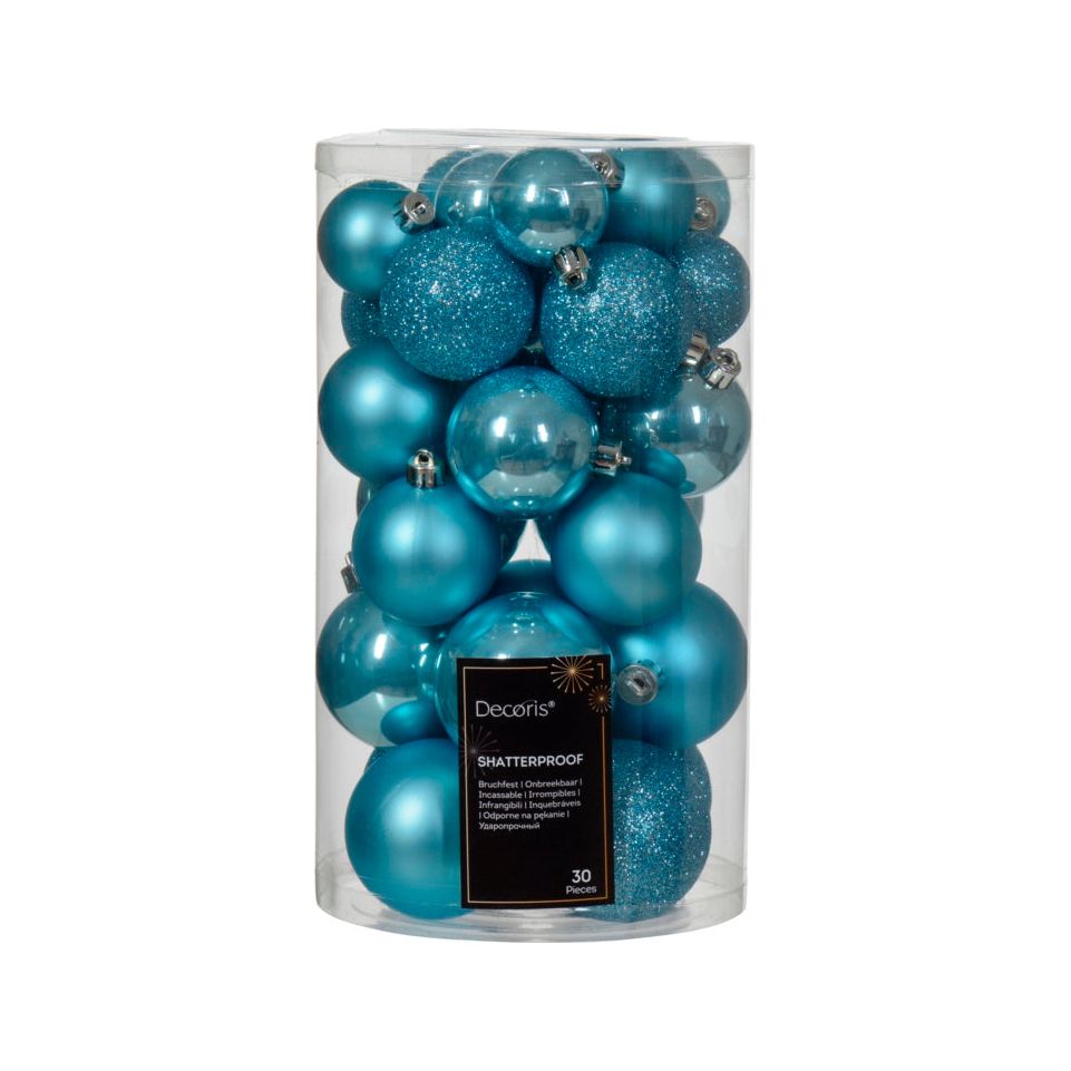 Kaemingk Shatterproof Bauble Sugar Blue