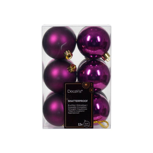 Kaemingk Shatterproof Bauble Violet