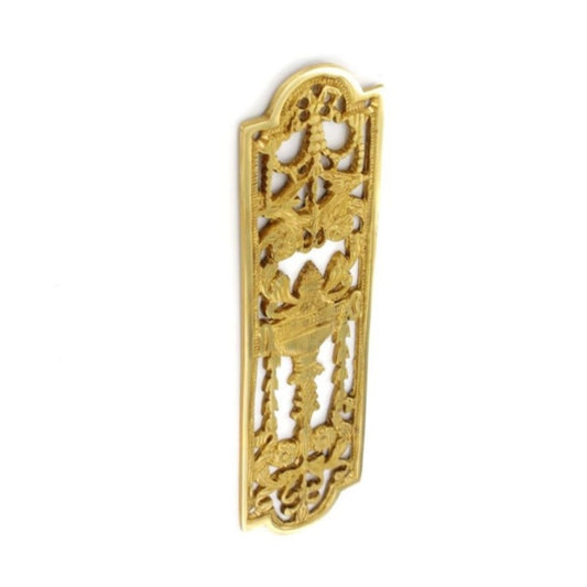 Securit Brass fancy finger plate