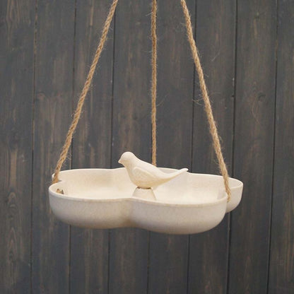 Earthy Sustainable Hanging Bird Bath