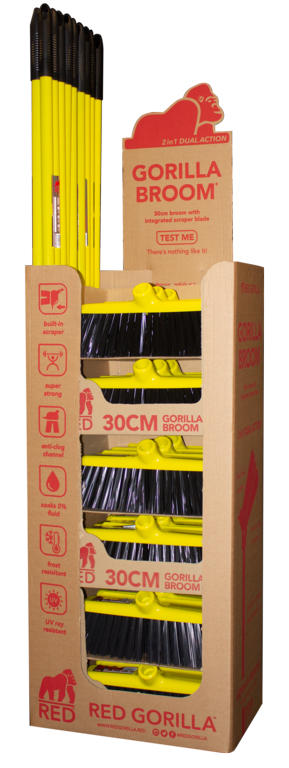 Oferta de caja de escobas Red Gorilla 30 cm