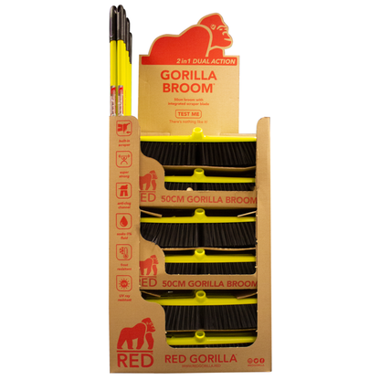 Red Gorilla Broom Box Deal 50cm Stand of 18