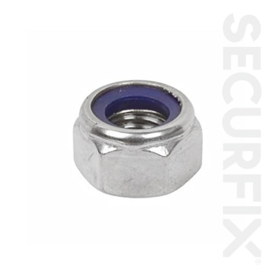 Securfix Trade Pack Nylon locking Nut 50 Pack
