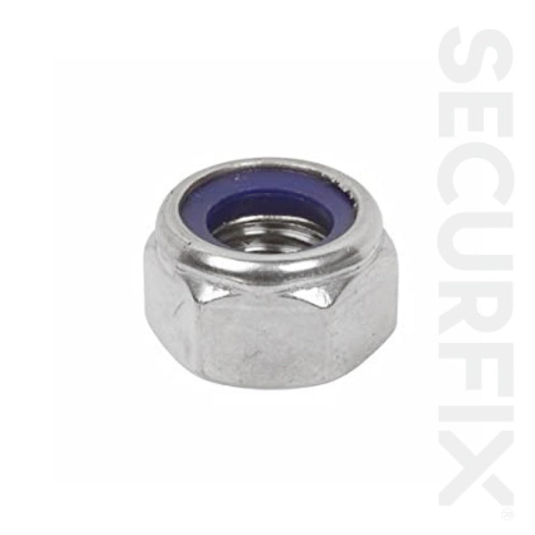 Securfix Trade Pack Écrou de blocage en nylon, paquet de 50