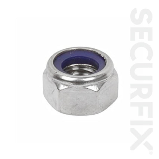 Securfix Nylon locking Nut 50 Pack