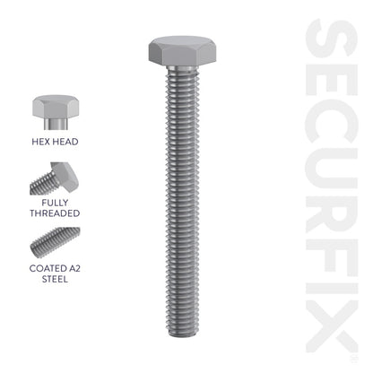 Vis à tête hexagonale Securfix, paquet de 100