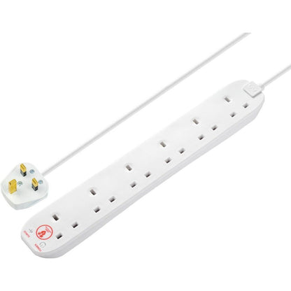 Masterplug Surge Protected Extension Lead 6 Gang