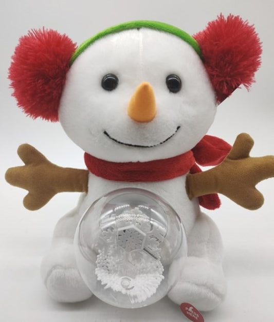 Muñeco de nieve navideño de Global Gizmos con bola de nieve musical