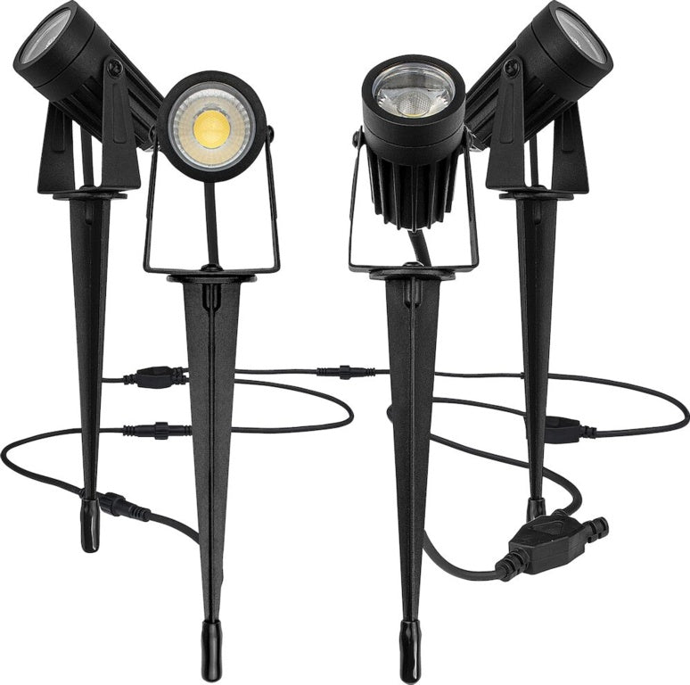 Luceco Garden Spike Light Kit 4 Pack