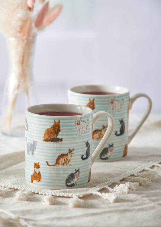 Taza decorada con gato de Price &amp; Kensington