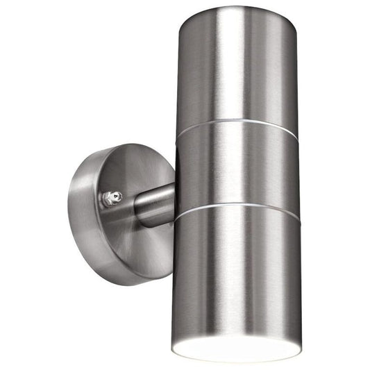 Luceco External Up Down Wall Light Stainless Steel