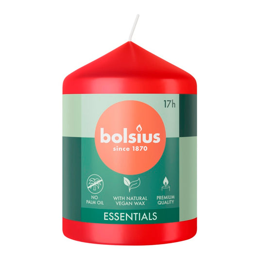 Vela Bolsius Terciopelo Rojo