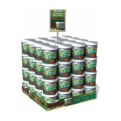 Palet mixto Ronseal One Coat Fence Life 5L