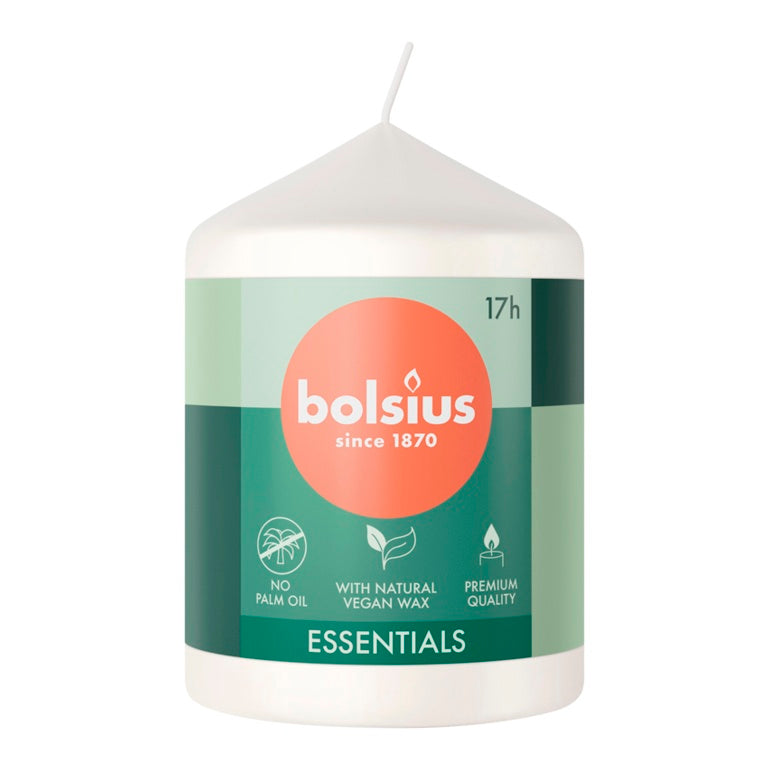 Bolsius Pillar Candle Cloudy White