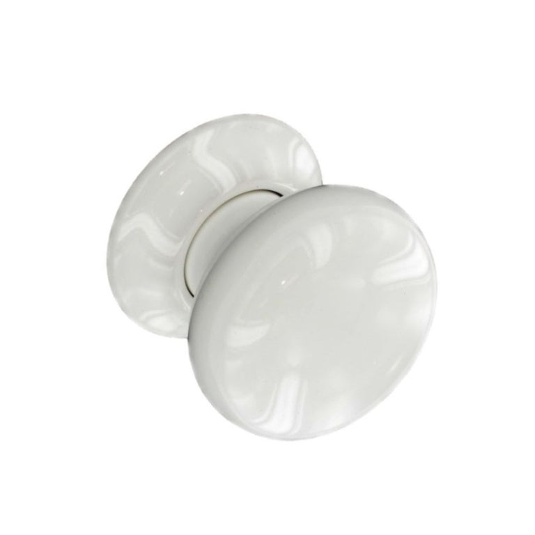 Securit Ceramic Door Knobs White (Pair)