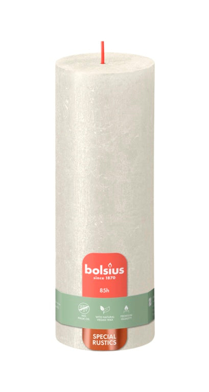 Bolsius Pillar Candle Shimmer Ivory