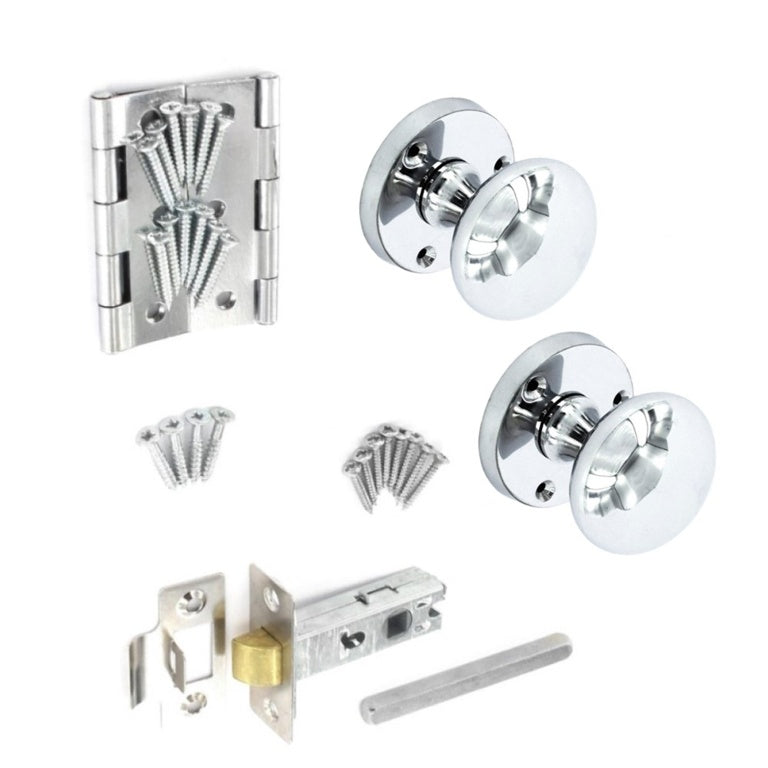 Securit Chrome Mortice Knob Pack