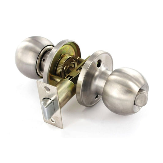 Securit Stainless Steel Privacy Knob Set