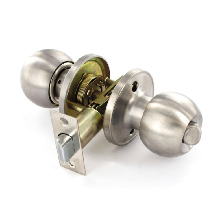 Securit Stainless Steel Privacy Knob Set