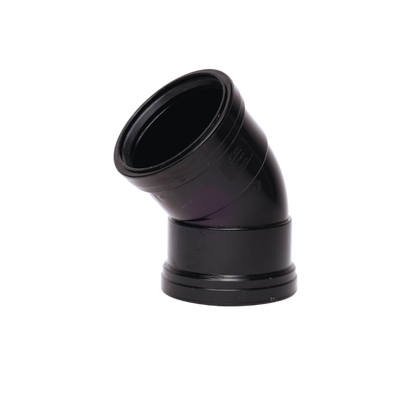 Davant Double Socket 135° Bend Black 110mm