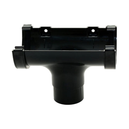 Pipelife Mini Flow Gutter Run Outlet Black