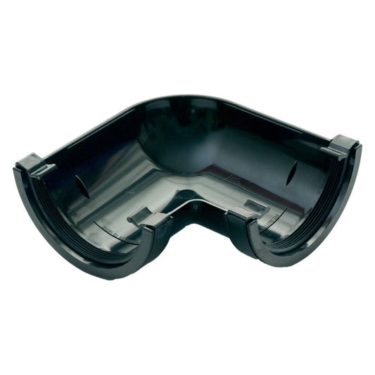 Pipelife Mini Flow Gutter 90° Angle Black