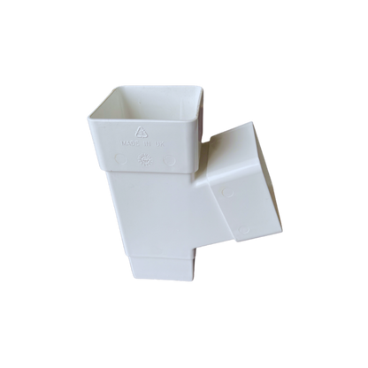 Kayflow Rainwater 112.5° Square Branch White