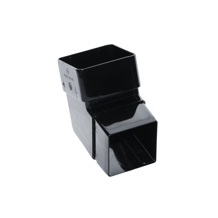 Kayflow Rainwater 112.5° Square Offset Bend Black