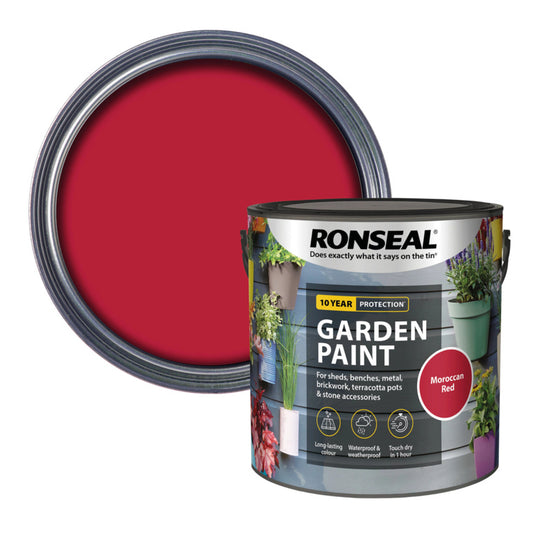 Ronseal Garden Paint 2.5L Moroccan Red