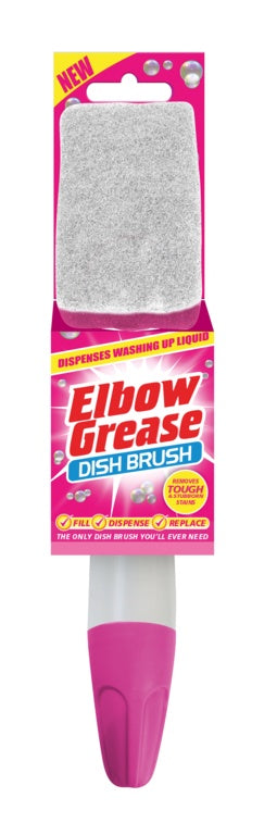 Brosse à vaisselle rose Elbow Grease