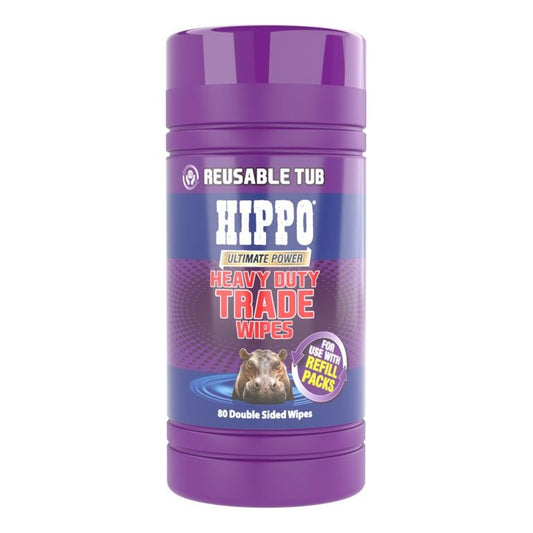 Hippo Heavy Duty Trade Wipes Reusable Tub