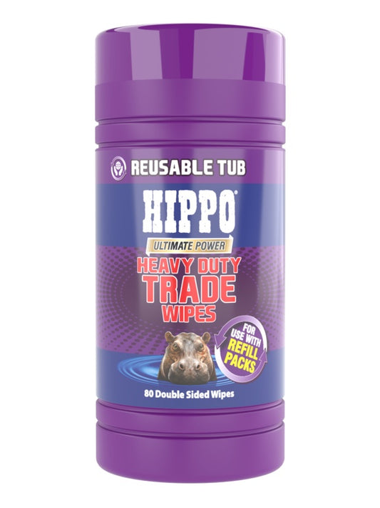 Hippo Heavy Duty Trade Wipes Reusable Tub