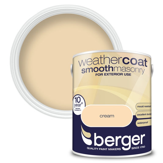 Berger Weathercoat Smooth Masonry Paint 5L