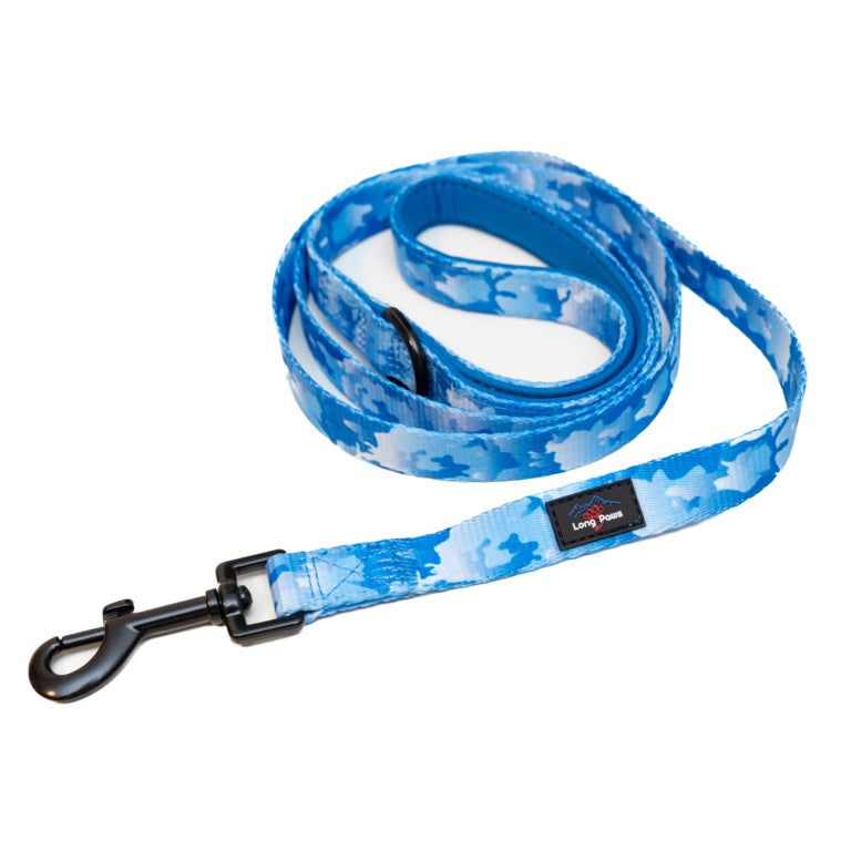 Long Paws Blue Camo Dog Lead