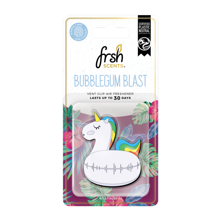 Désodorisant d'aération JRP Bubblegum Blast 3D Licorne