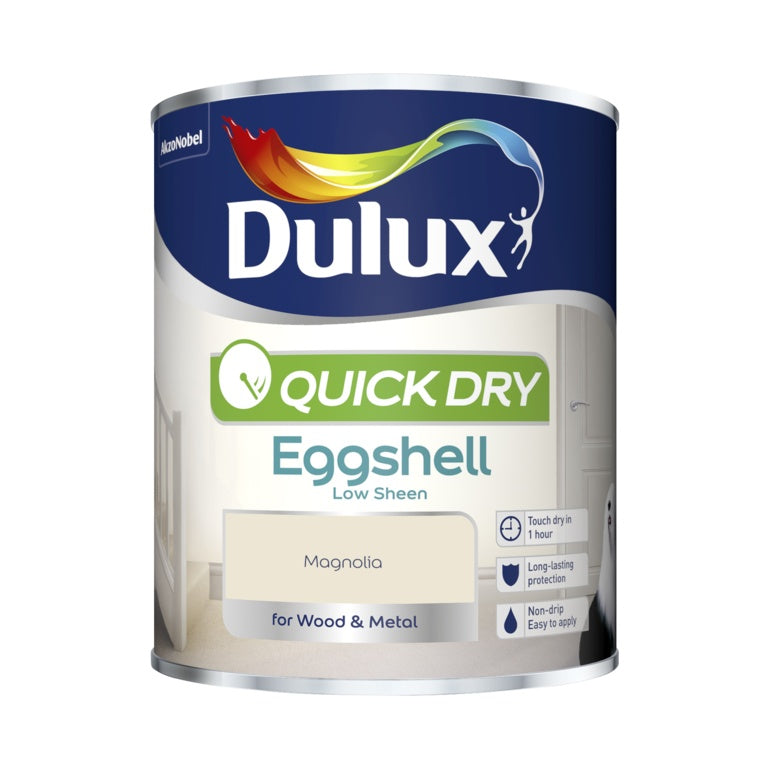 Dulux Quick Dry Eggshell 750ml Magnolia