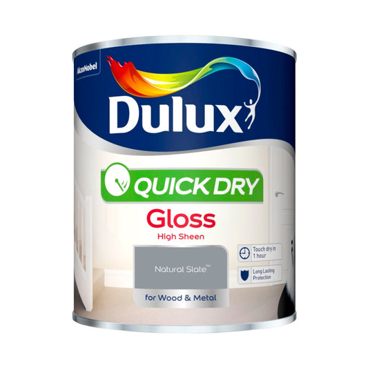Dulux Quick Dry Gloss 750ml Natural Slate
