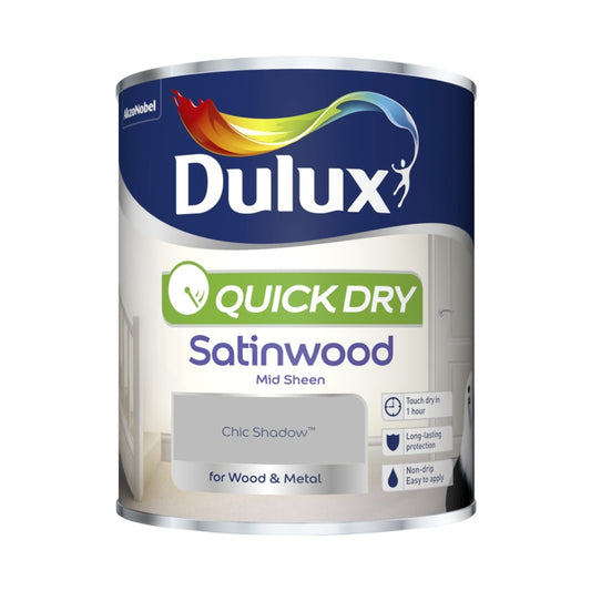 Dulux Quick Dry Satinwood 750ml Chic Shadow