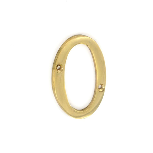 Securit Brass Numeral No.0
