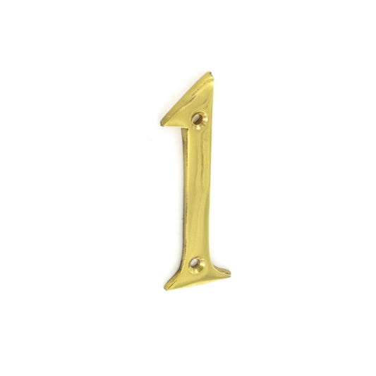 Securit Brass Numeral No.1