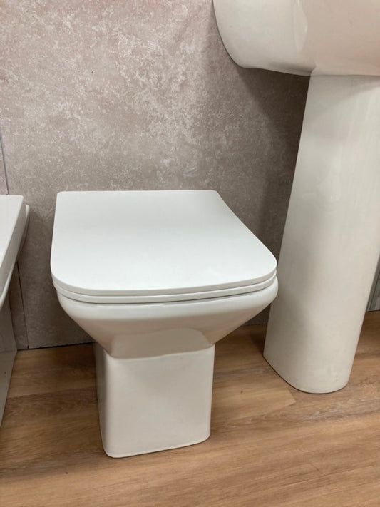 SP Rimless Back To Wall Pan & Seat