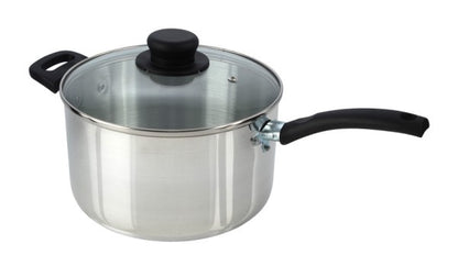 Cacerola para salsa y tapa de vidrio Mtk Housewares