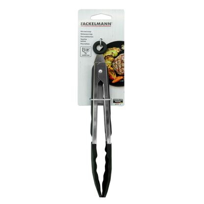 Fackelmann Stainless Steel Tongs With Silicone Head