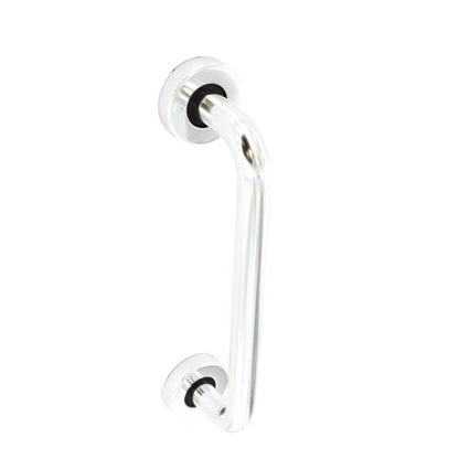 Securit Aluminium Round Bar Pull Polished with Roses