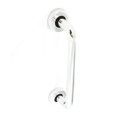 Securit Aluminium Round Bar Pull Polished with Roses