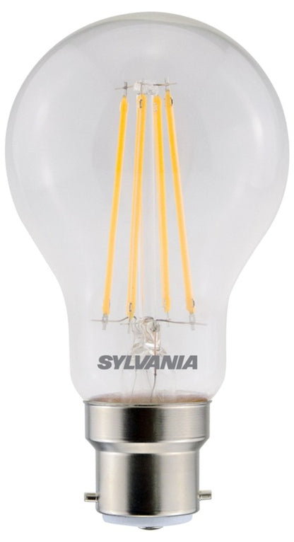 Lampe rétro GLS Sylvania transparente B22 806 lumens