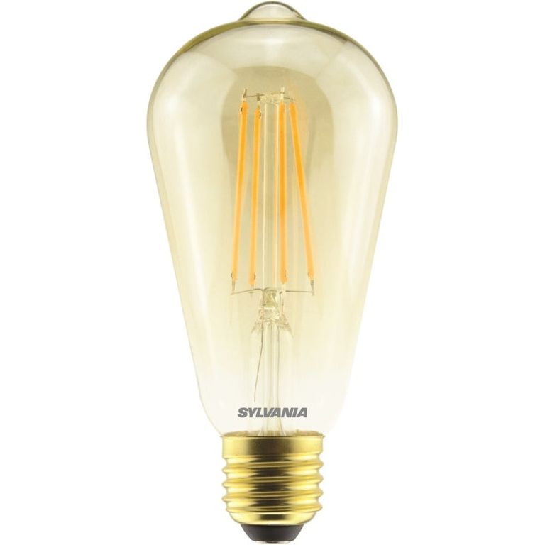 Sylvania LED Retro ST64 Lamp Gold 560 Lumen E27 ES